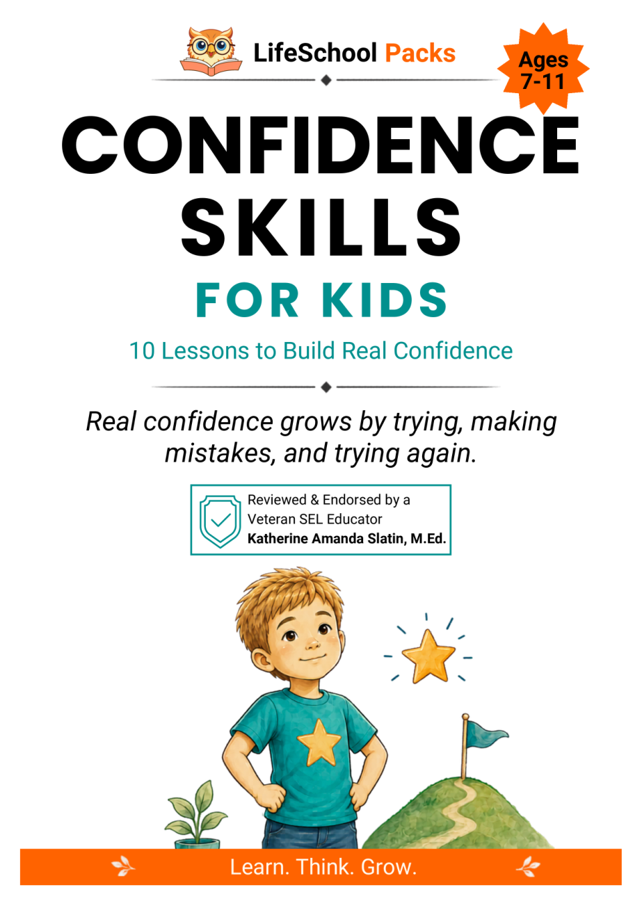 Confidence Skills for Kids pack cover